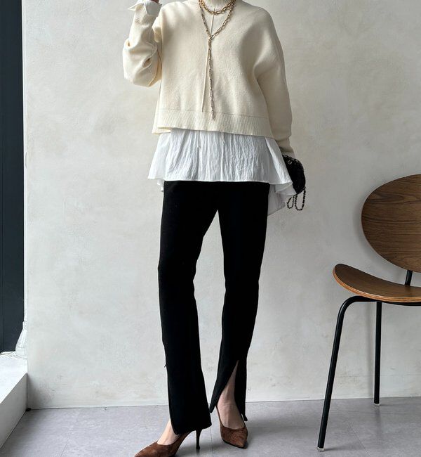  「【WEB限定】クロップド2WAYニット」|ニット・セーター|