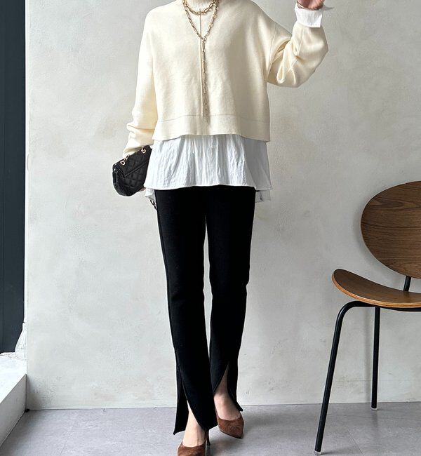  「【WEB限定】クロップド2WAYニット」|ニット・セーター|