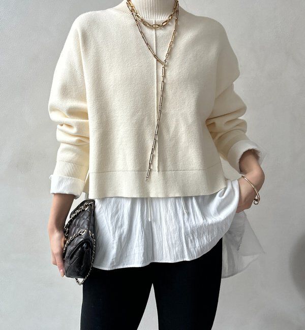  「【WEB限定】クロップド2WAYニット」|ニット・セーター|