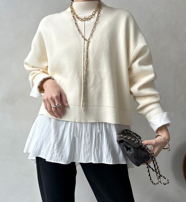  「【WEB限定】クロップド2WAYニット」|ニット・セーター|