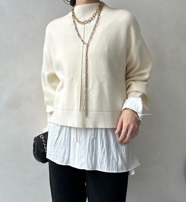  「【WEB限定】クロップド2WAYニット」|ニット・セーター|