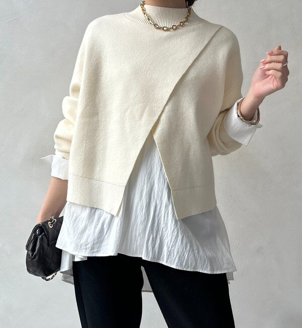  「【WEB限定】クロップド2WAYニット」|ニット・セーター|