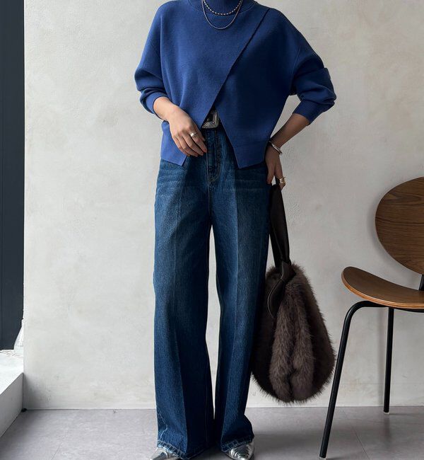  「【WEB限定】クロップド2WAYニット」|ニット・セーター|