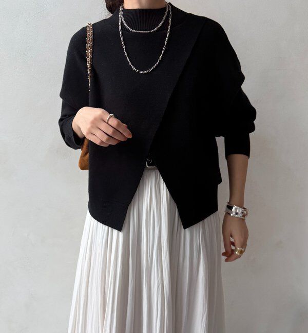  「【WEB限定】クロップド2WAYニット」|ニット・セーター|