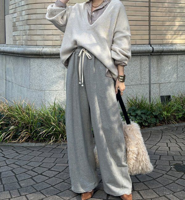  「ウール混スキッパープルオーバー」|ニット・セーター|