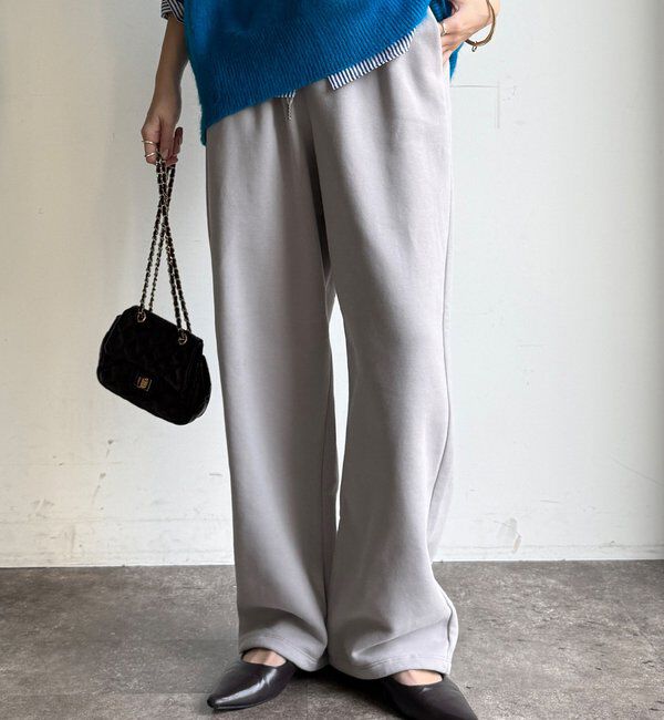  「【WEB限定】裏起毛スウエットパンツ」|チノ|ライトグレー