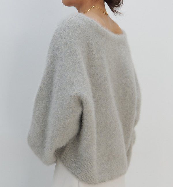  「ファーボートネックプルオーバー」|ニット・セーター|