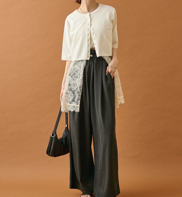  「シャギーレース タンクチュニック」|シャツ・ブラウス|