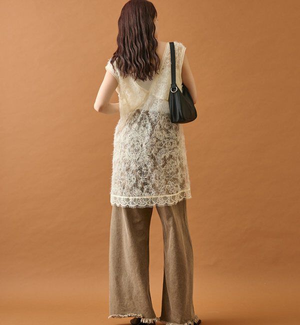  「シャギーレース タンクチュニック」|シャツ・ブラウス|