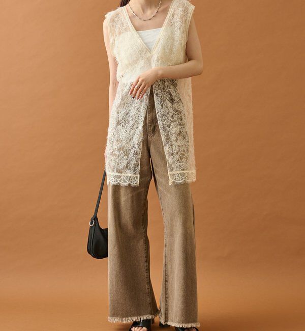  「シャギーレース タンクチュニック」|シャツ・ブラウス|