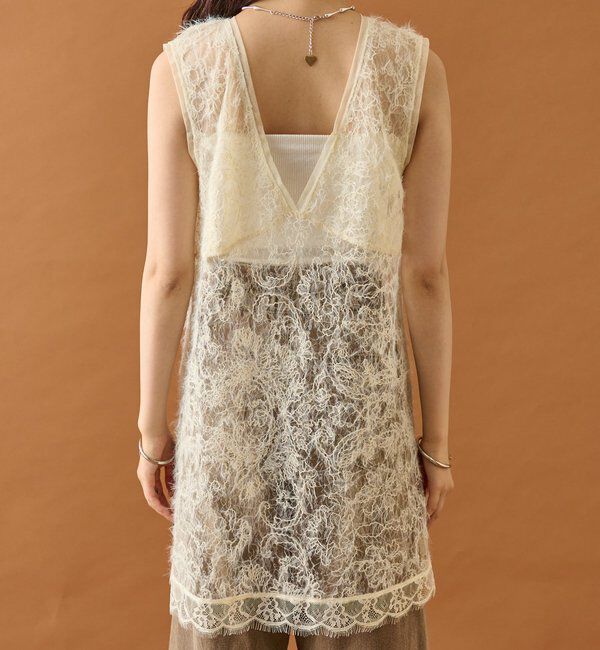  「シャギーレース タンクチュニック」|シャツ・ブラウス|