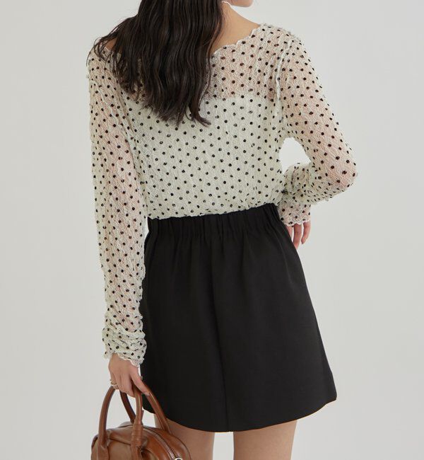  「ドットレースプルオーバー」|Tシャツ・カットソー|