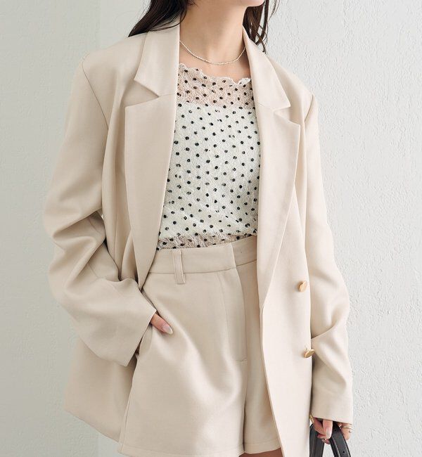  「ドットレースプルオーバー」|Tシャツ・カットソー|