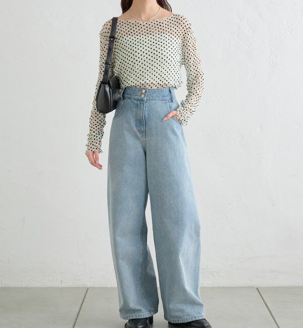  「ドットレースプルオーバー」|Tシャツ・カットソー|