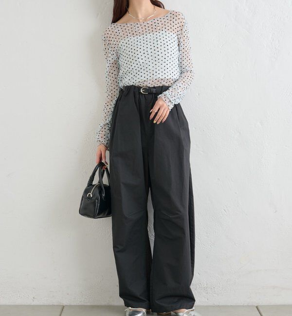  「ドットレースプルオーバー」|Tシャツ・カットソー|