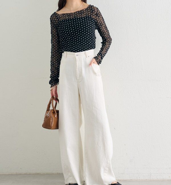  「ドットレースプルオーバー」|Tシャツ・カットソー|