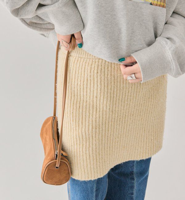  「スパンコールニットスカート」|スカート|