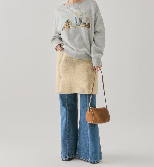  「スパンコールニットスカート」|スカート|