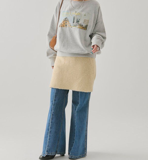  「スパンコールニットスカート」|スカート|