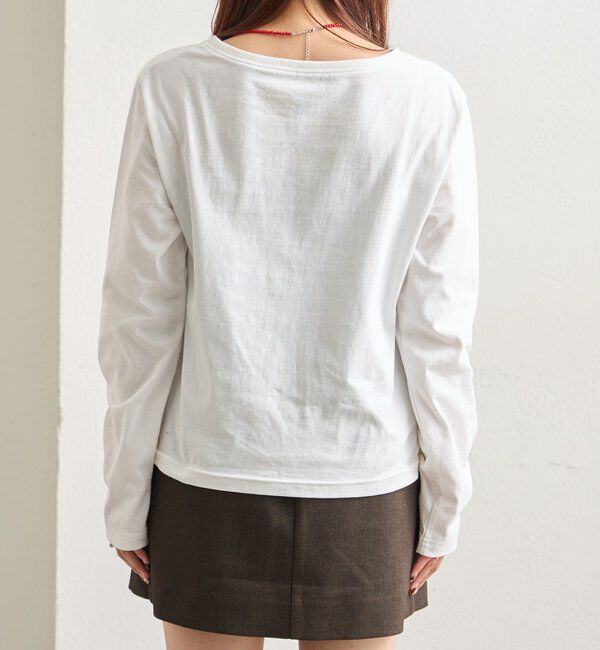  「カラーチビロゴロングTシャツ」|Tシャツ・カットソー|