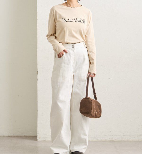  「カラーチビロゴロングTシャツ」|Tシャツ・カットソー|