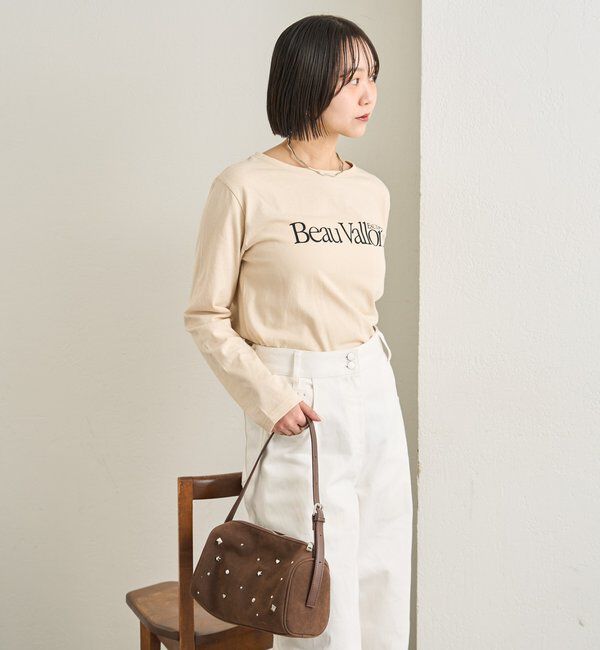  「カラーチビロゴロングTシャツ」|Tシャツ・カットソー|