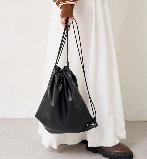  「プレート付きナップザック」|トートバッグ|