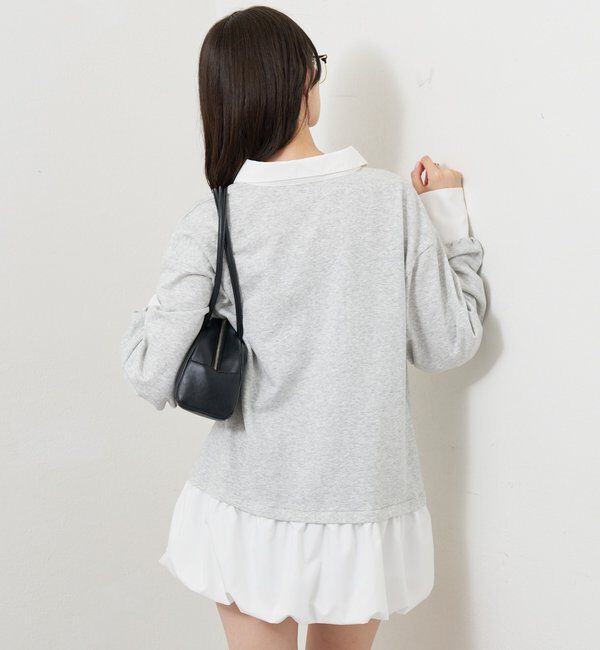  「バルーン切り替えミニワンピース」|ワンピース|