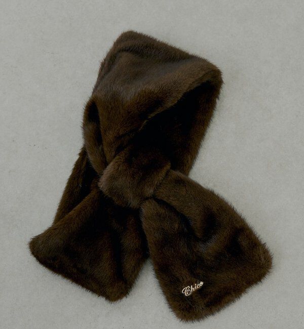  「ファーティペット」|マフラー|ブラウン