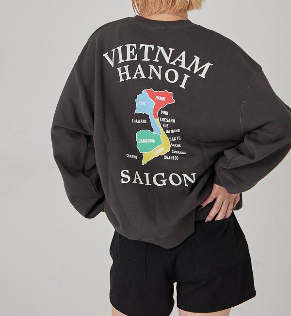  「Sourcream虎刺繍ベトナムグラフィックスウェット」|Tシャツ・カットソー|