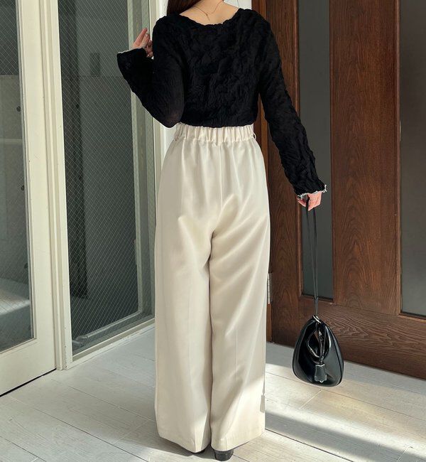  「リンクルボートネックニット」|ニット・セーター|