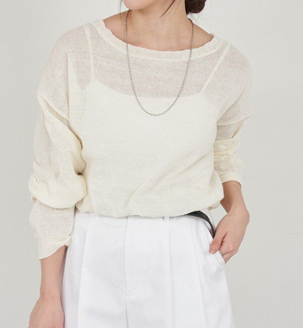  「シアーワイドニット」|ニット・セーター|