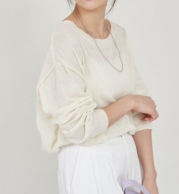  「シアーワイドニット」|ニット・セーター|