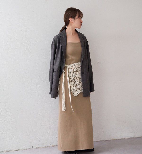  「総針ニットキャミワンピース」|ワンピース|