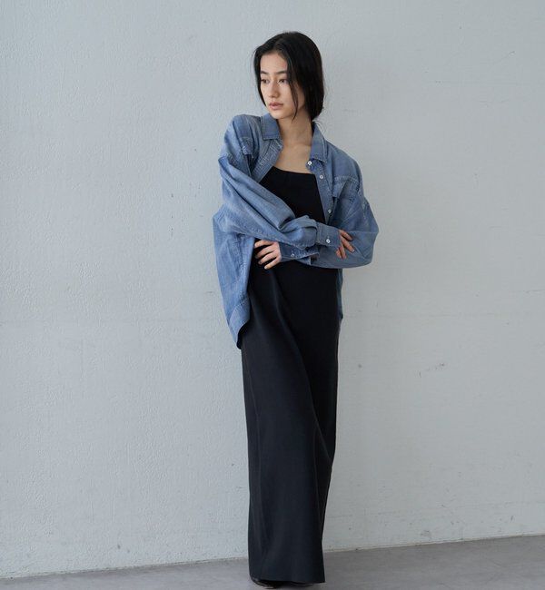  「総針ニットキャミワンピース」|ワンピース|