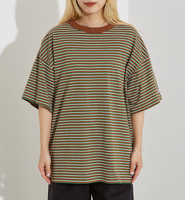 NOMINE「【WEB限定】Champion ボーダー Tシャツ」|Tシャツ・カットソー|