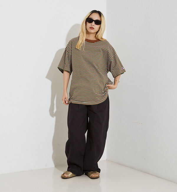 NOMINE「【WEB限定】Champion ボーダー Tシャツ」|Tシャツ・カットソー|