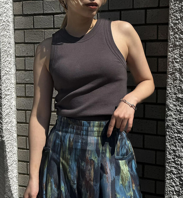 NOMINE「カップイン テレコ タンクトップ」|キャミソール|