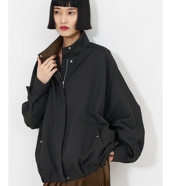 NOMINE「ドルマンボリュームブルゾン」|ブルゾン・スタジャン|ブラック
