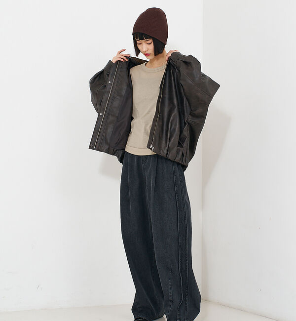 NOMINE「ドルマンボリュームブルゾン」|ブルゾン・スタジャン|