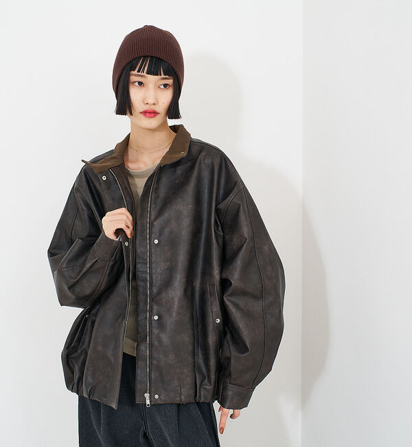 NOMINE「ドルマンボリュームブルゾン」|ブルゾン・スタジャン|