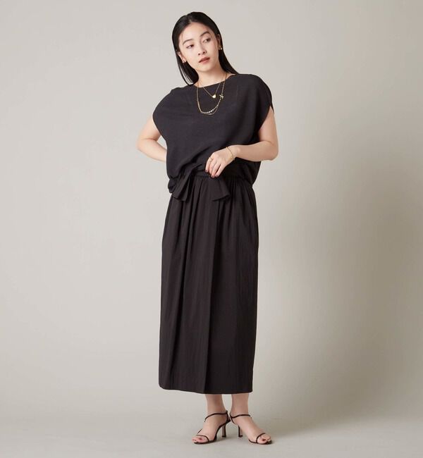 Liesse「ゆるタイトギャザースカート（セットアップ対応）」|スカート|