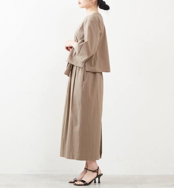 Liesse「ゆるタイトギャザースカート（セットアップ対応）」|スカート|