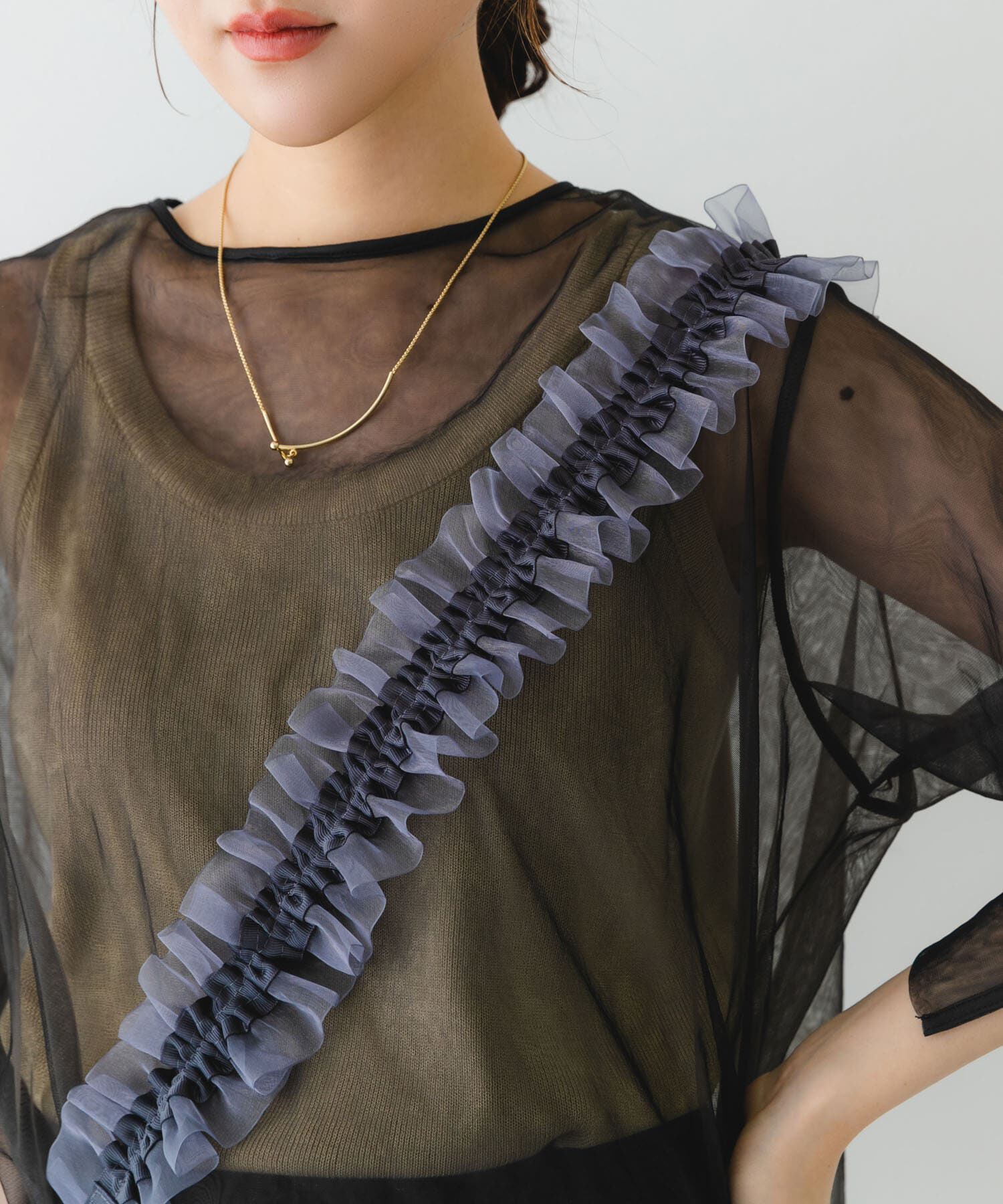 RODE SKO「ギャザーチュールストラップ」|モバイルケース|