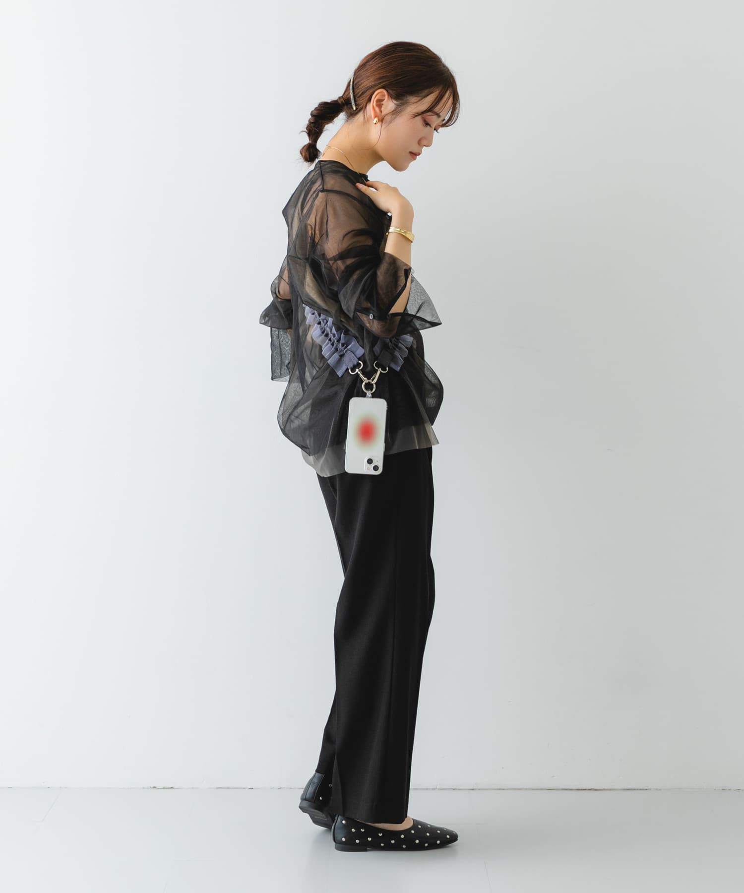 RODE SKO「ギャザーチュールストラップ」|モバイルケース|