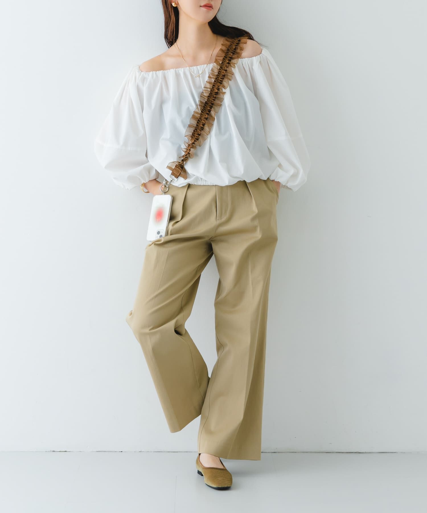 RODE SKO「ギャザーチュールストラップ」|モバイルケース|