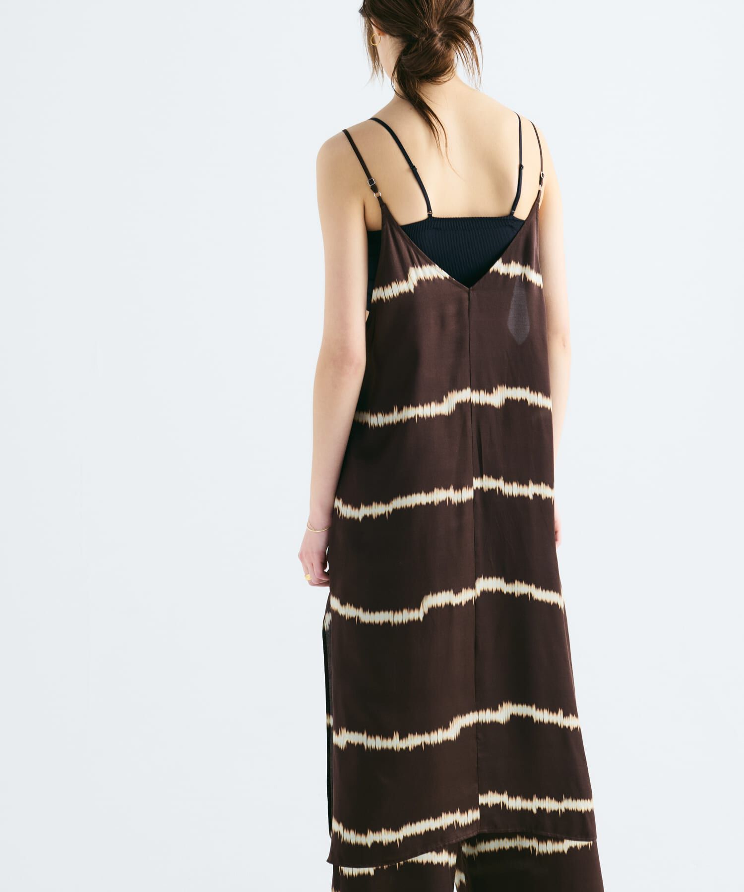 URBAN RESEARCH「シルクミックスボーダープリントワンピース」|ワンピース|