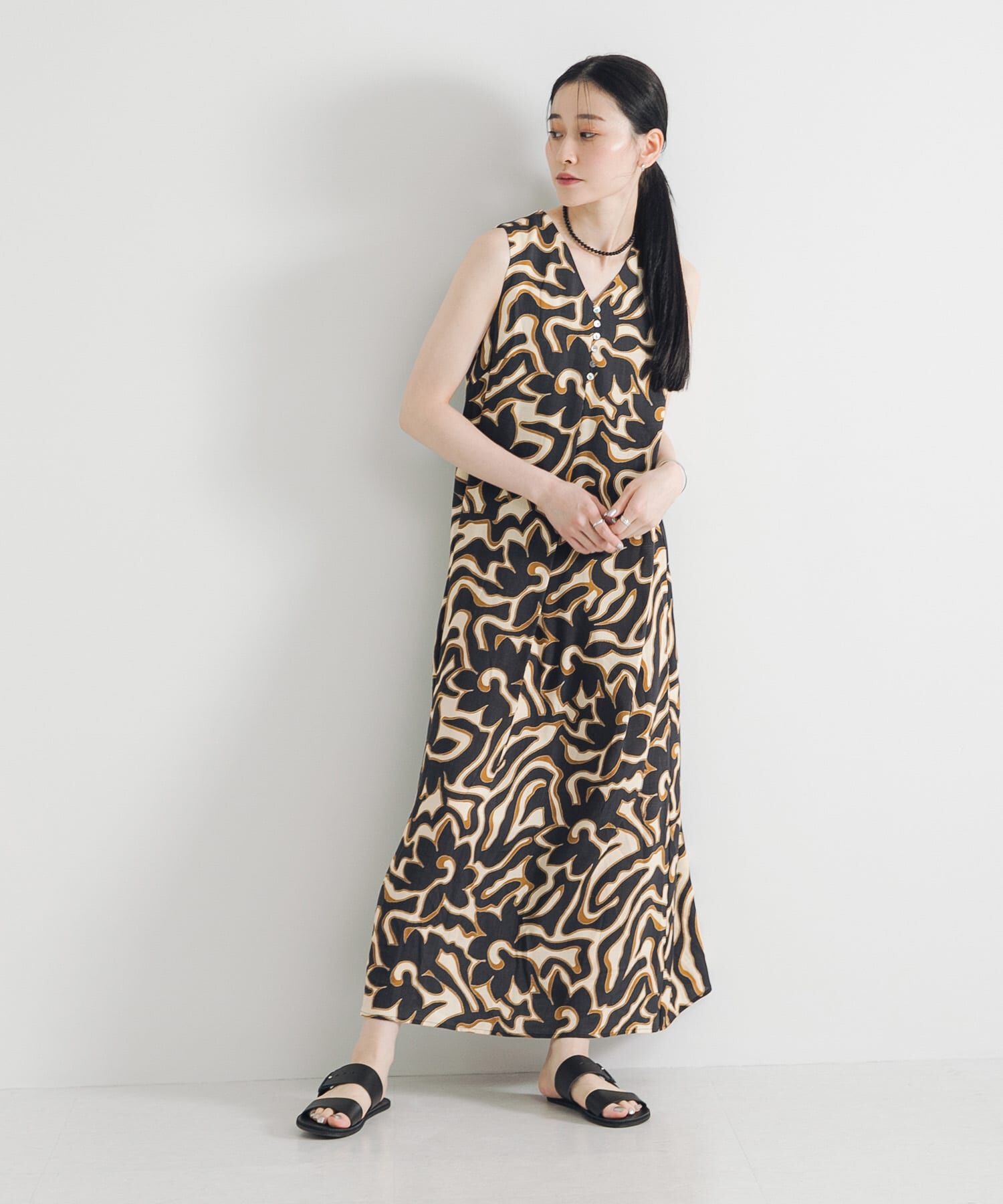 URBAN RESEARCH「SPRINTEXボタニカルプリントワンピース」|ワンピース|