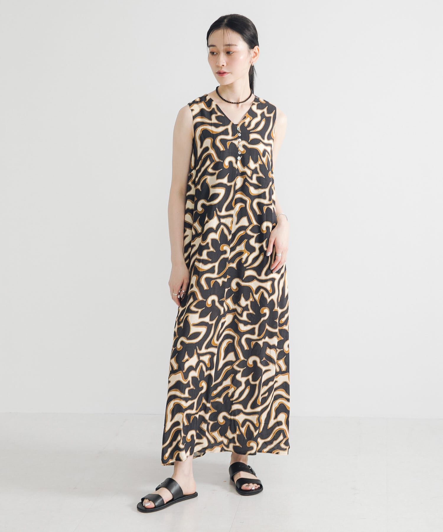 URBAN RESEARCH「SPRINTEXボタニカルプリントワンピース」|ワンピース|