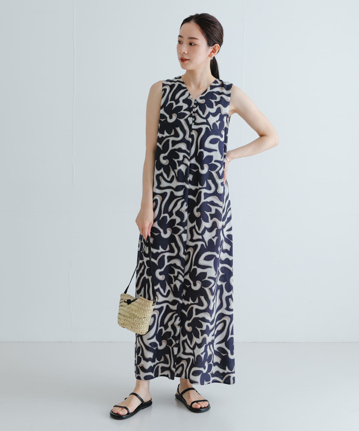 URBAN RESEARCH「SPRINTEXボタニカルプリントワンピース」|ワンピース|